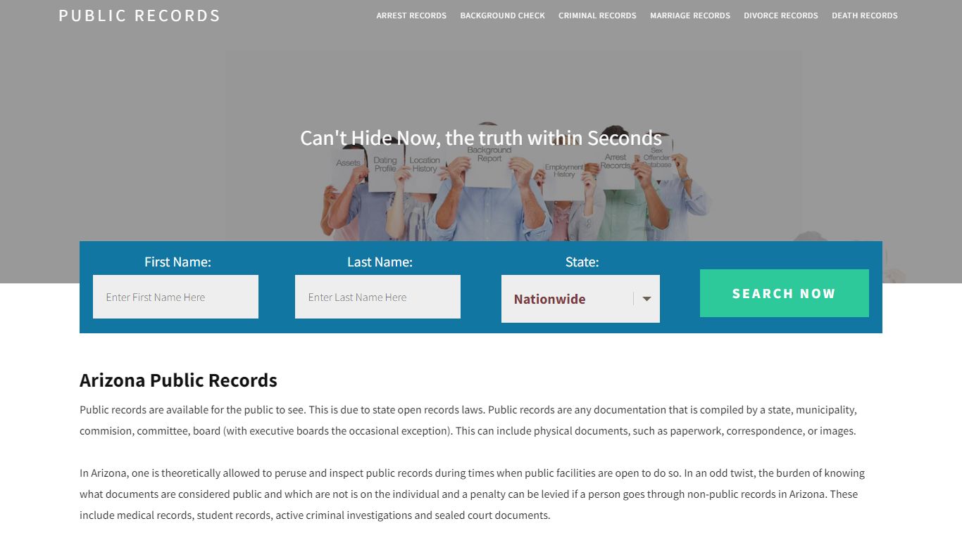 Arizona Public Records | Get Instant Reports On People